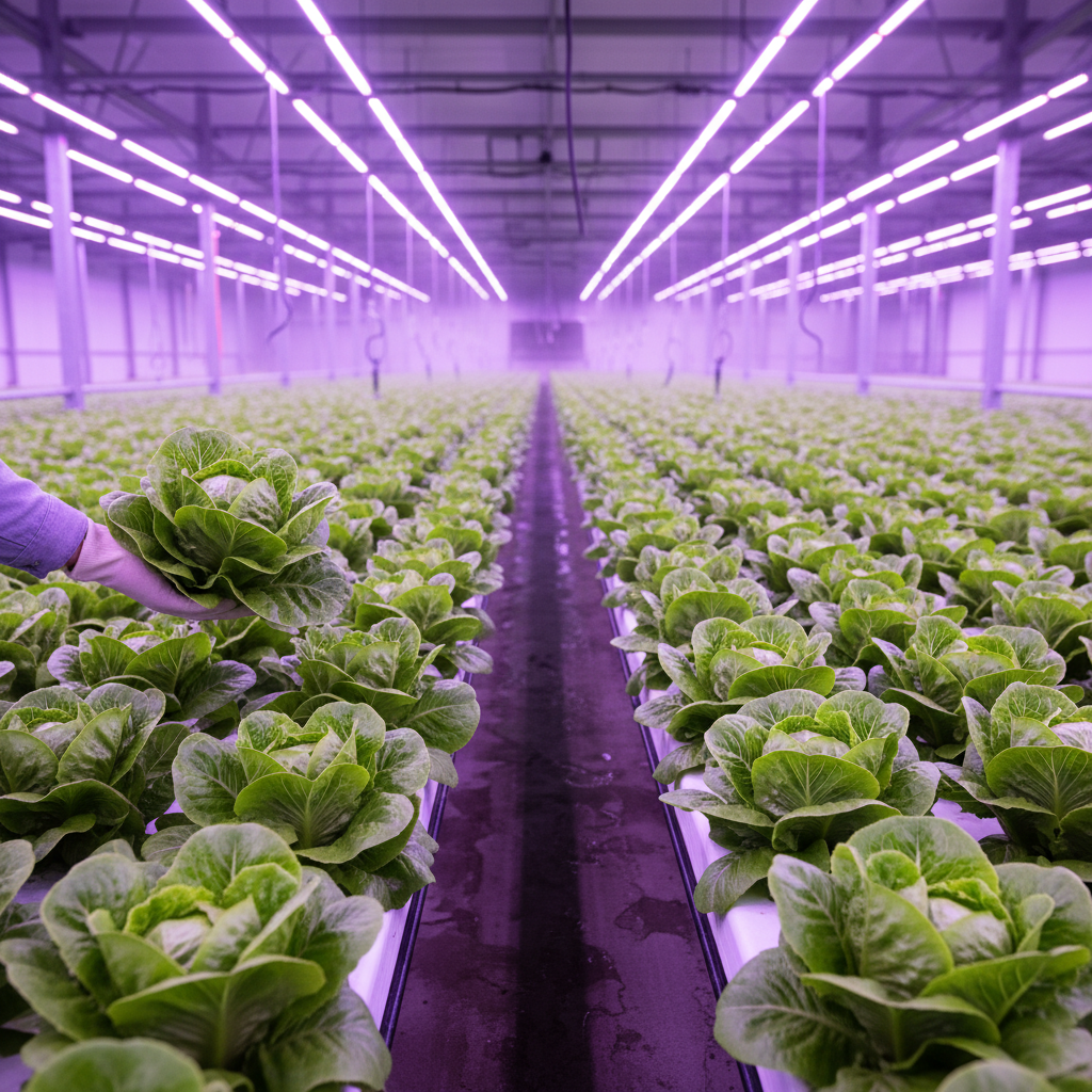 Fresh green butterhead lettuce heads arranged in rows, bright natural lighting, vibrant green leaves