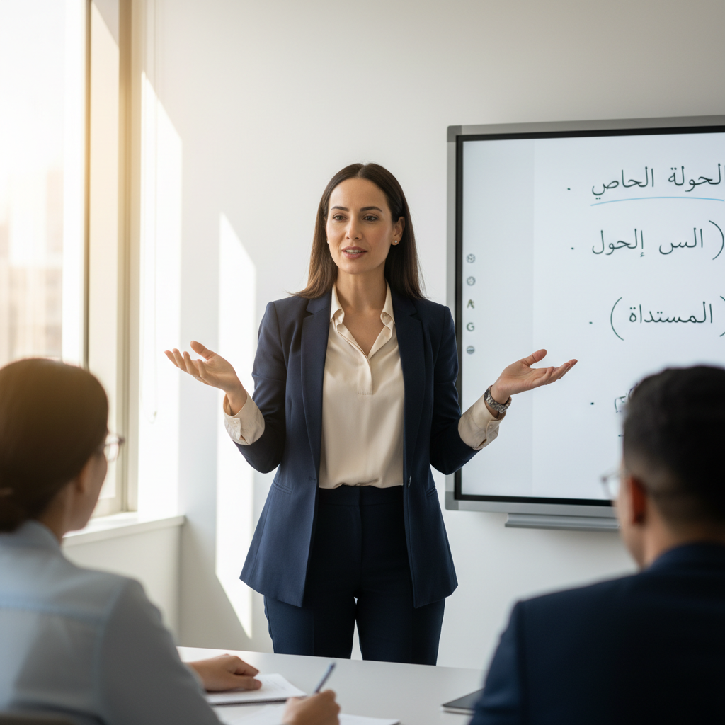 Jasmin, Arabic language teacher