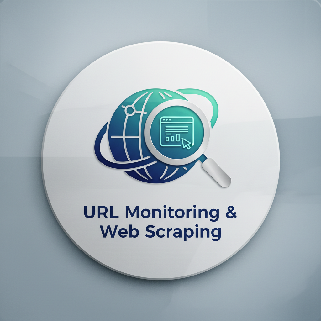 Web browser icon representing URL monitoring and web scraping capability