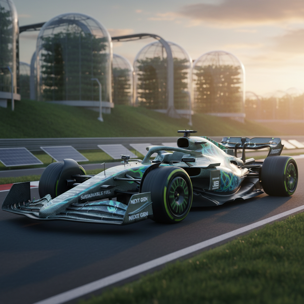 Formula 1 2026 new regulation era — active aerodynamics sustainable fuel next generation car carbon fibre technology