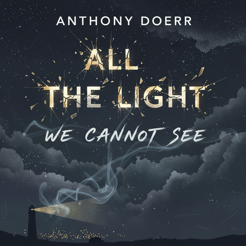 All the Light We Cannot See book cover โ hardcover edition on a dark surface