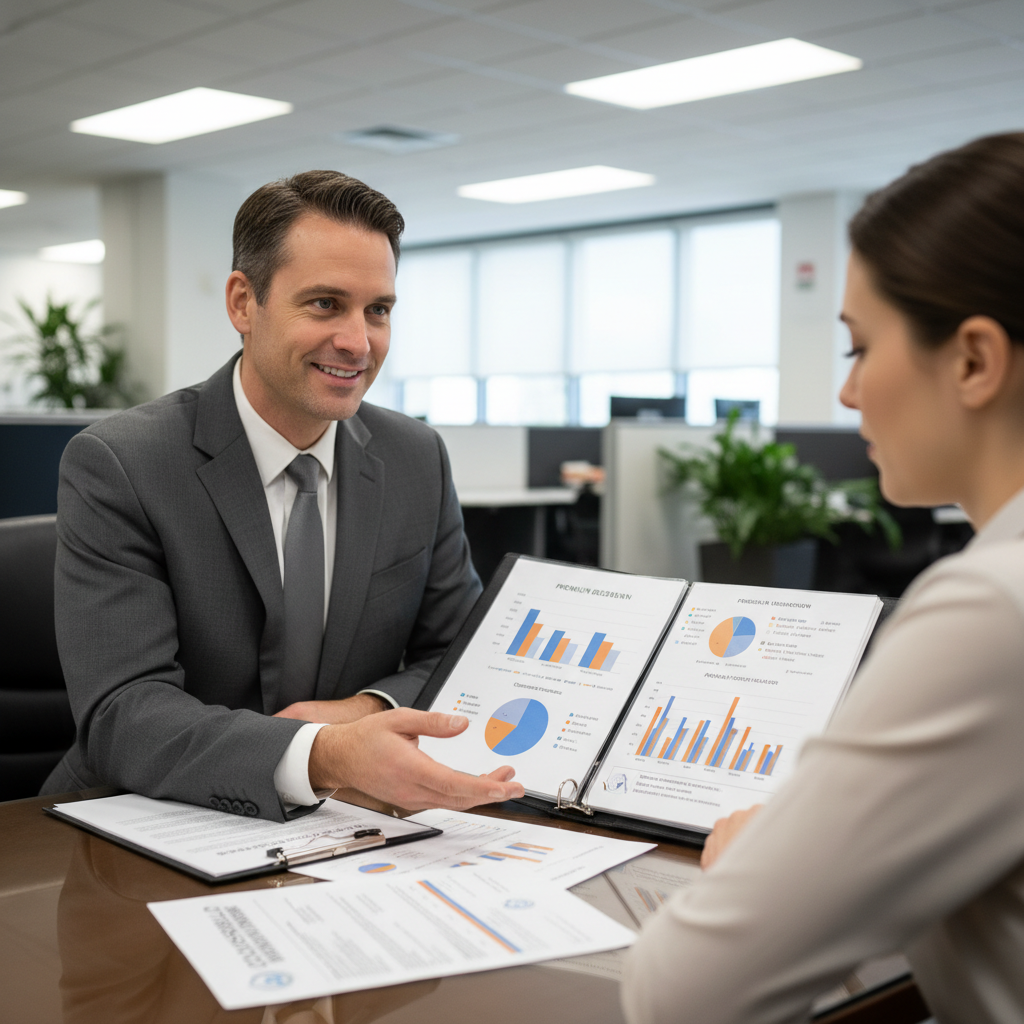 Spediteur analysiert Versicherungsunterlagen nach Betriebsausfall
