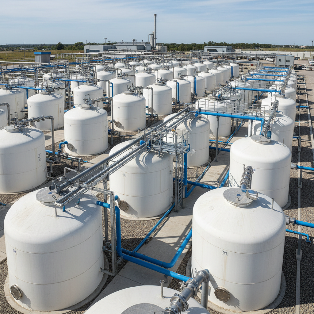Industrial chemical storage facility