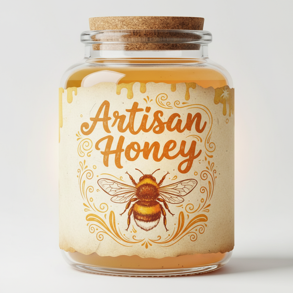 Dark amber unfiltered raw honey in mason jar, cloudy opaque texture, moody dark workshop background, industrial low-key lighting