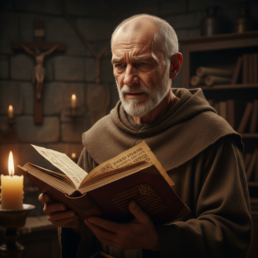 Brother Aldric — AI character avatar, Historical persona