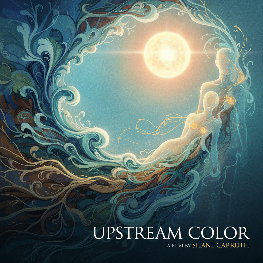 Chromatic animated movie poster with colorful abstract art