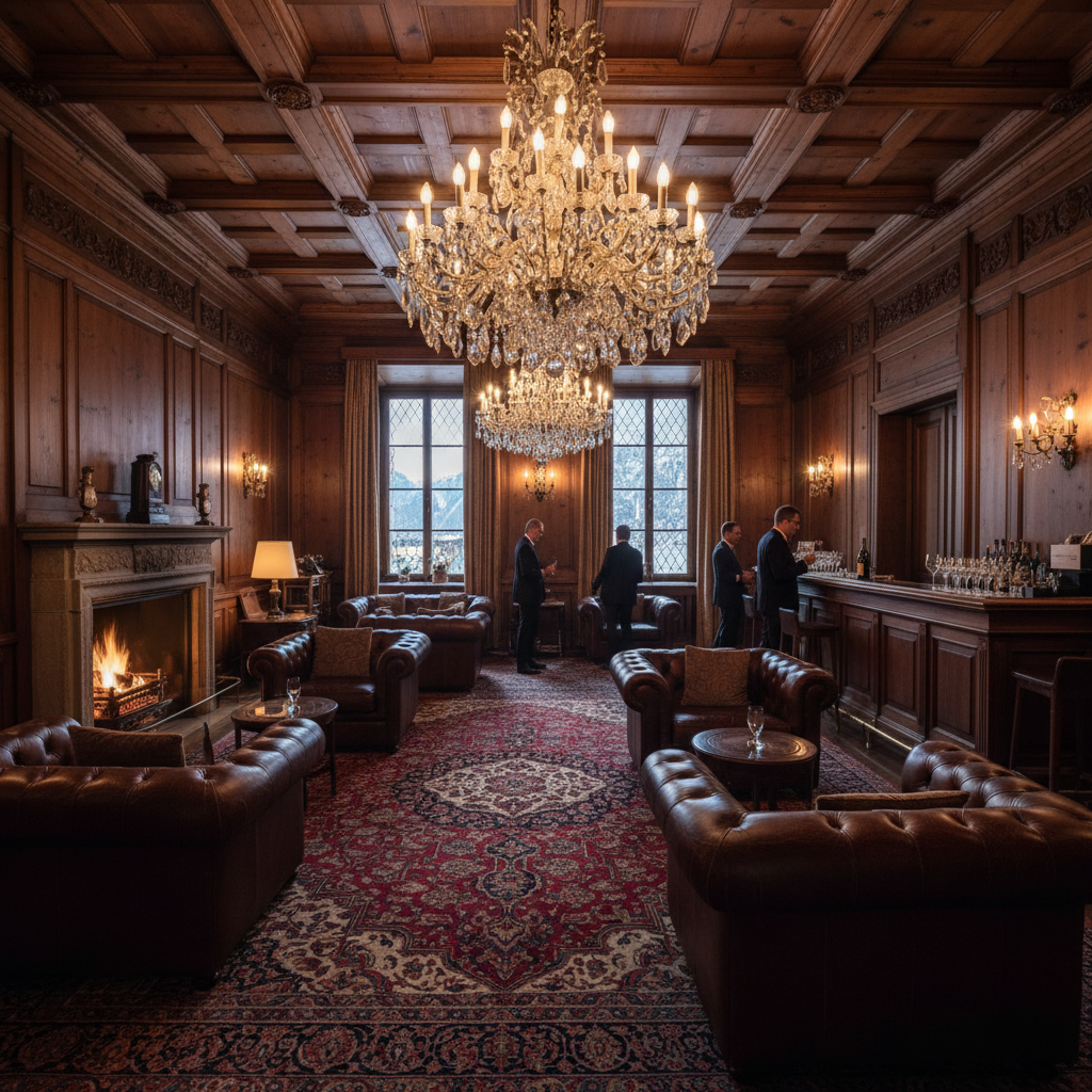 Men at premium social gathering, elegant venue, brotherhood atmosphere