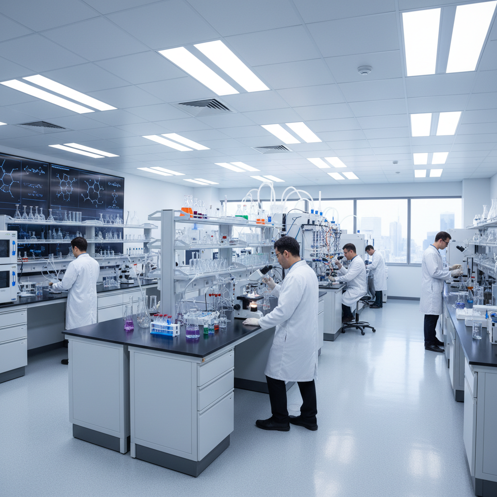 Gastroenterology pharmaceutical research with drug development laboratory