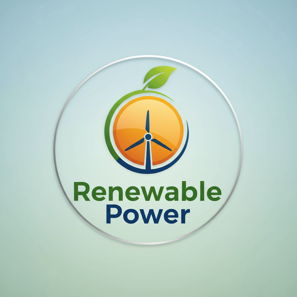 Solar panels and wind turbines representing clean energy and sustainability commitment