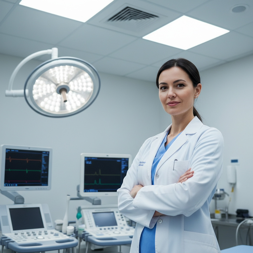 Dr. Valentina Reyes, board-certified vascular surgeon in clinical setting