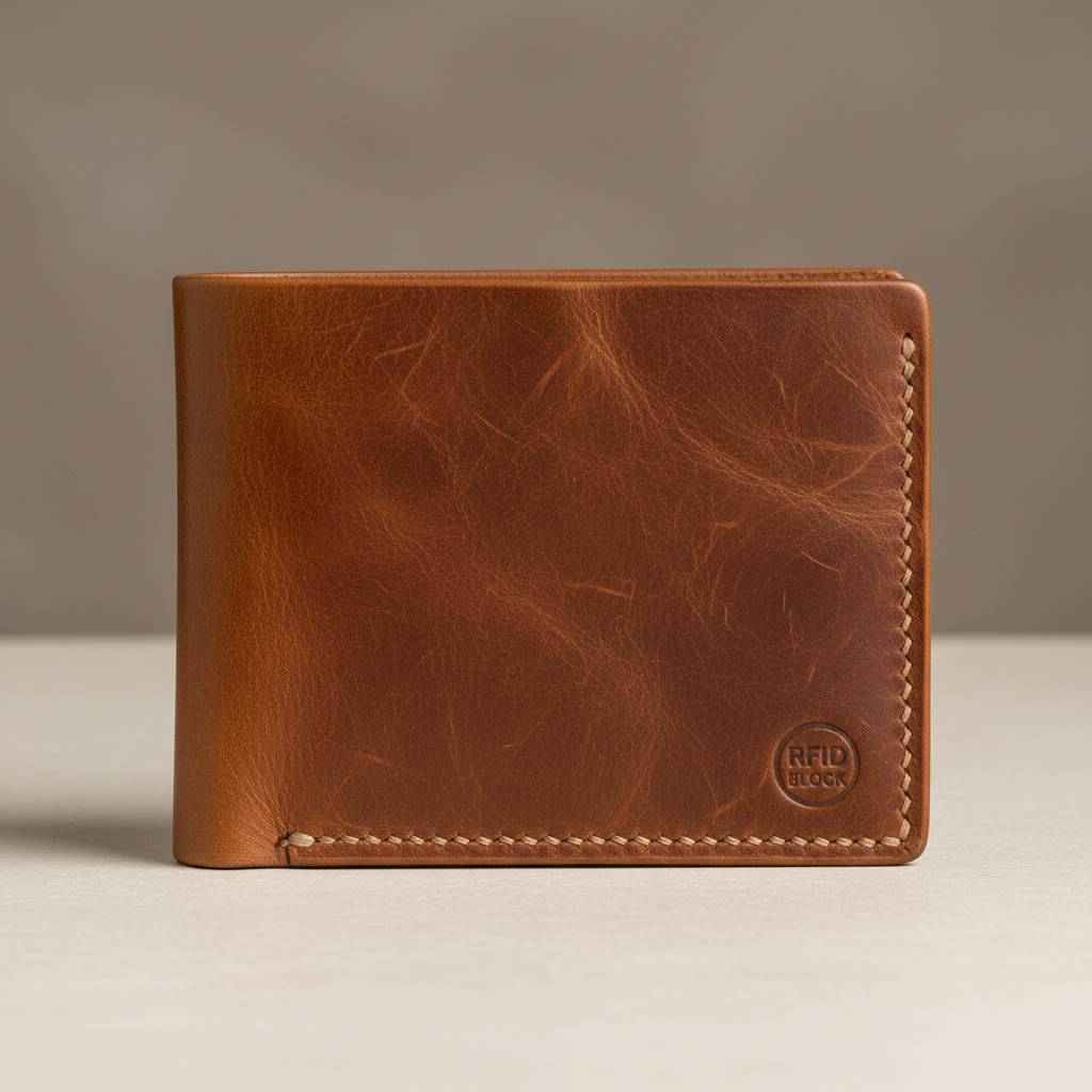 Premium hand-stitched leather wallet