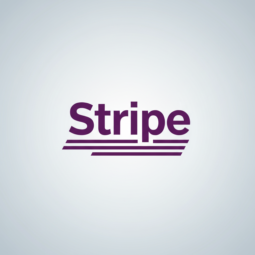 Stripe payment processing logo with purple branding