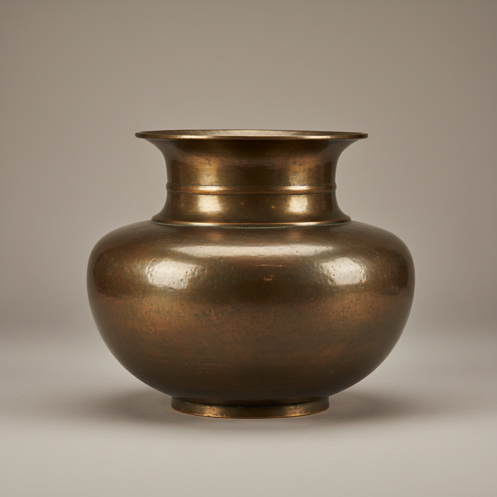 Brass decorative vase set antique finish handcrafted