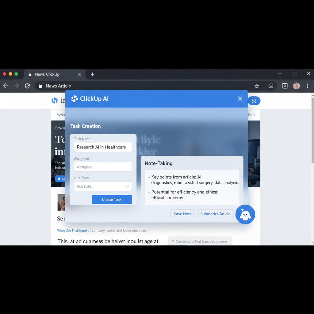 AI browser extension for productivity and email writing