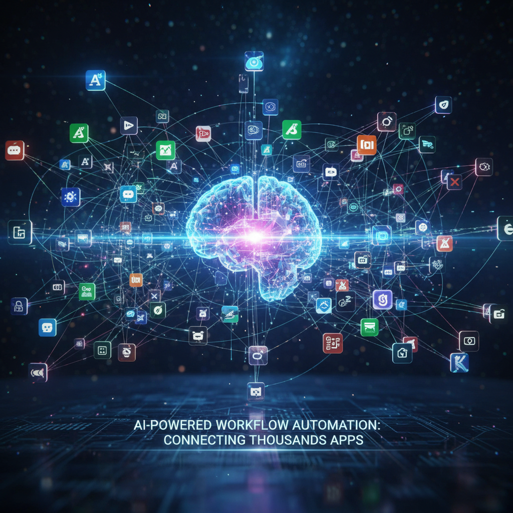 Workflow automation connecting thousands of apps with AI