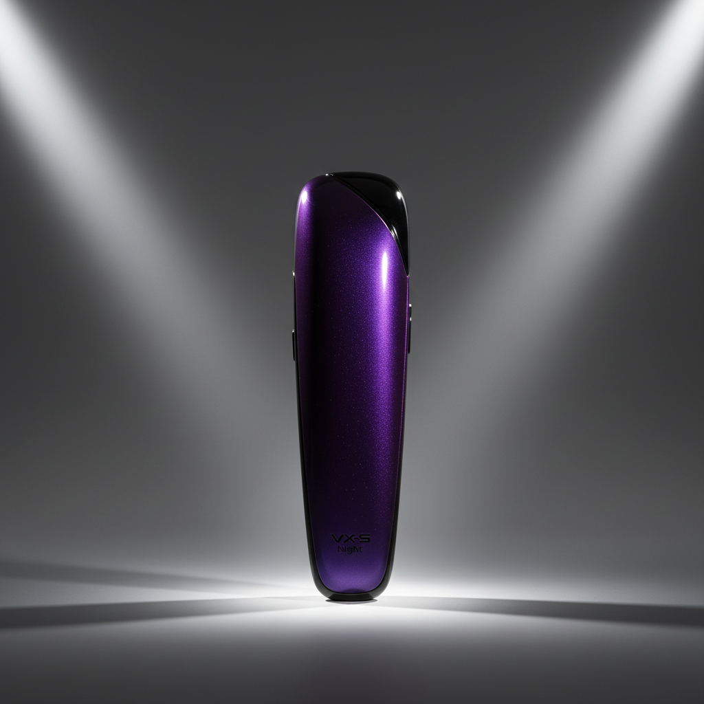 VX-S Night edition in deep purple with studio spot lighting