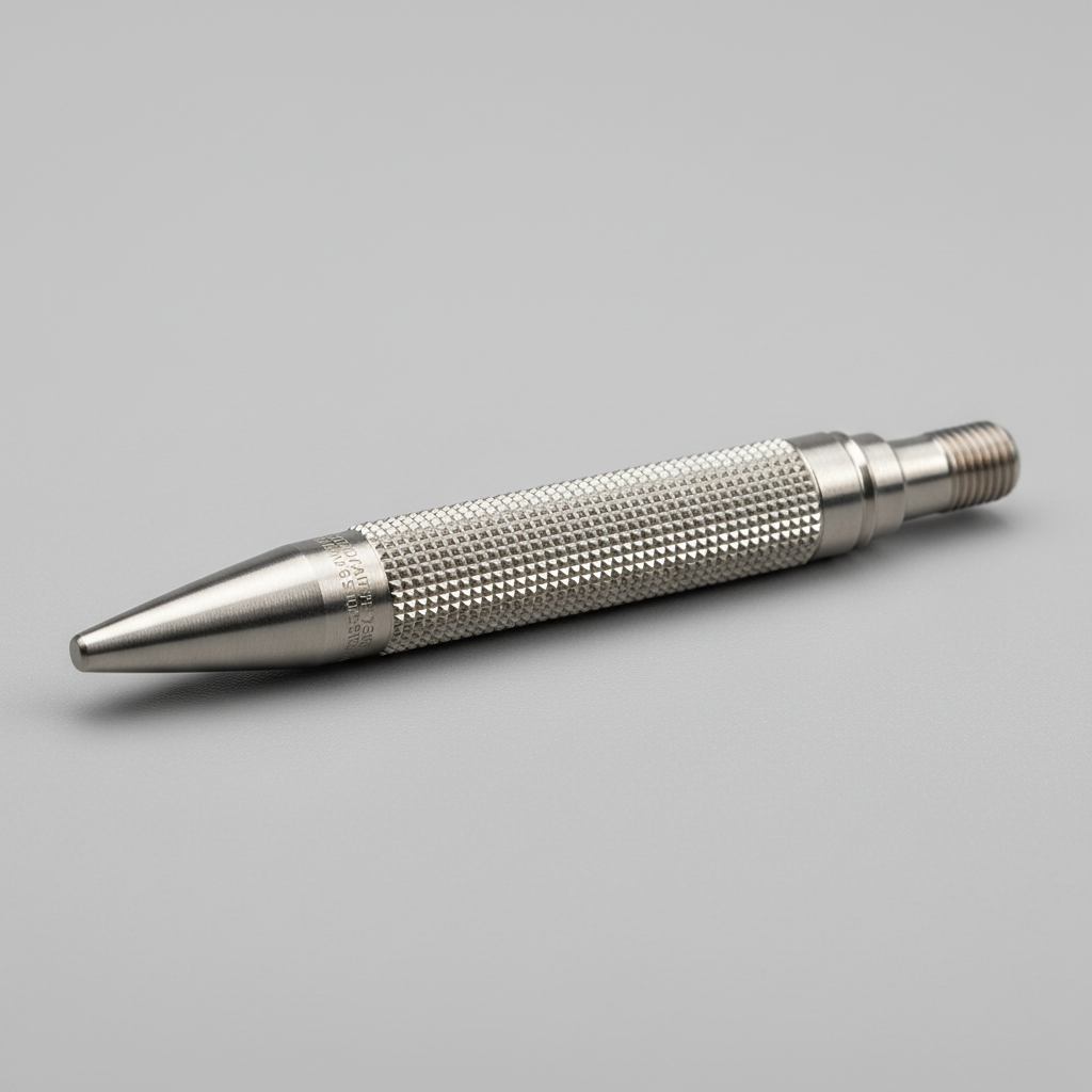 Tungsten Apex Pro Series 24g dart barrel with micro-cut knurl grip pattern under studio lighting
