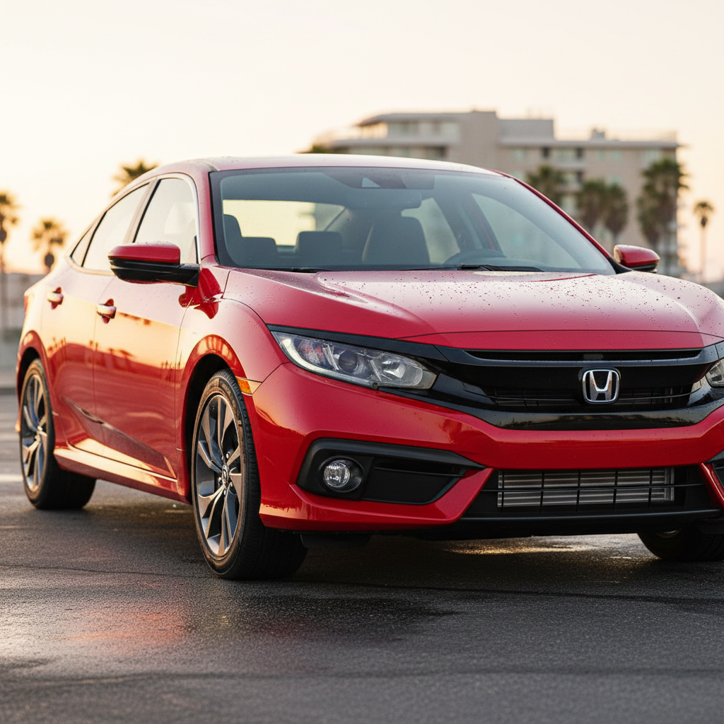 Honda Civic preto 2022 vista lateral em ambiente urbano