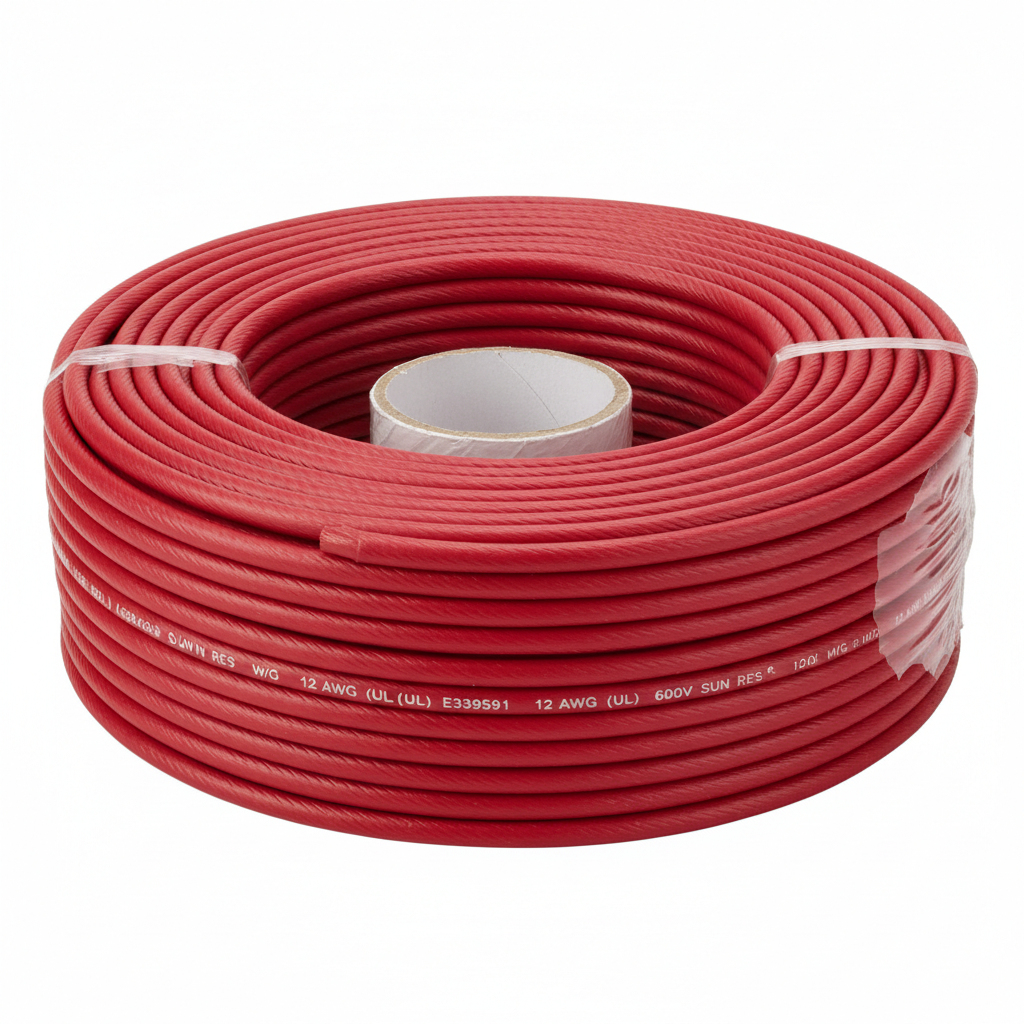 Red NYA single core electrical wire