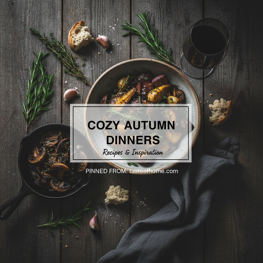 Moody overhead food flat lay — Pin template preview