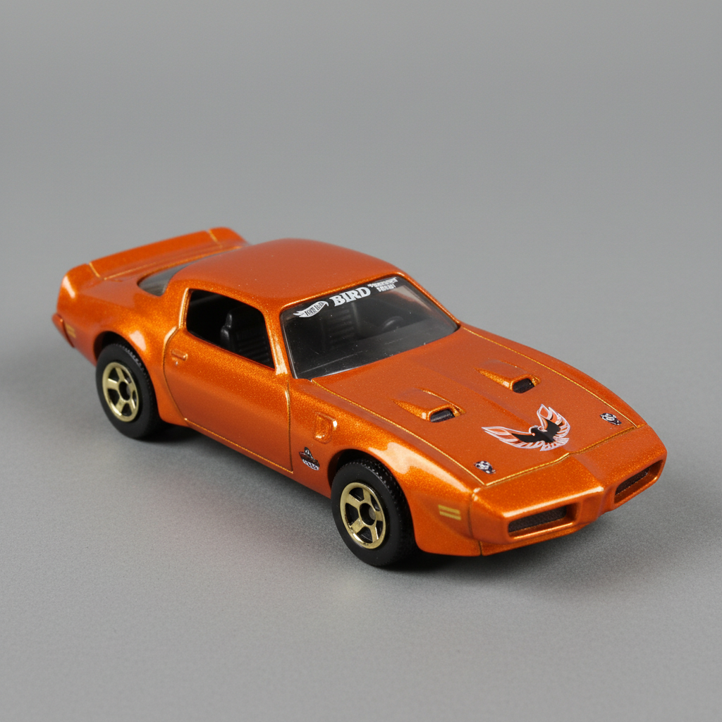 Orange Hot Bird Treasure Hunt die-cast Firebird model