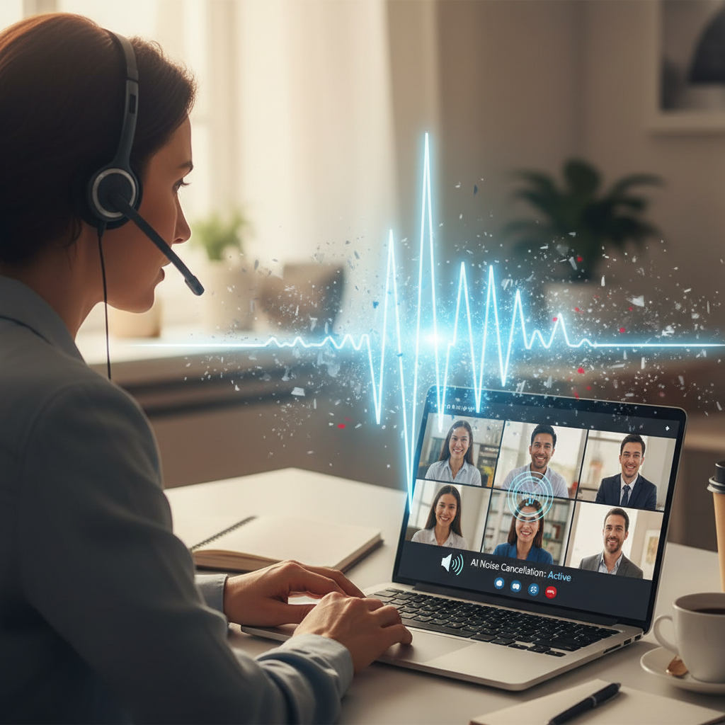 AI noise cancellation for professional calls and meetings