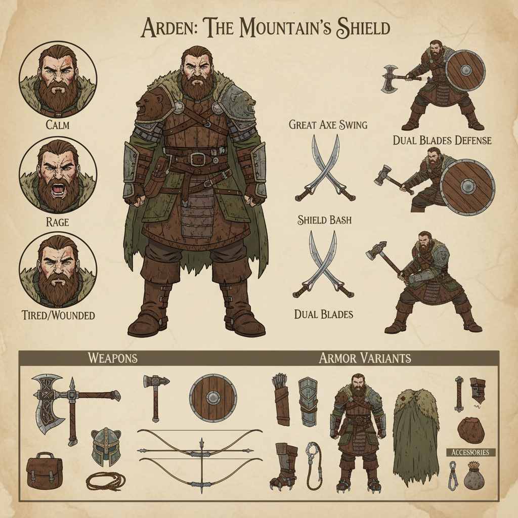Veilborn: Sovereign — Game Character for Obsidian Forge Studios