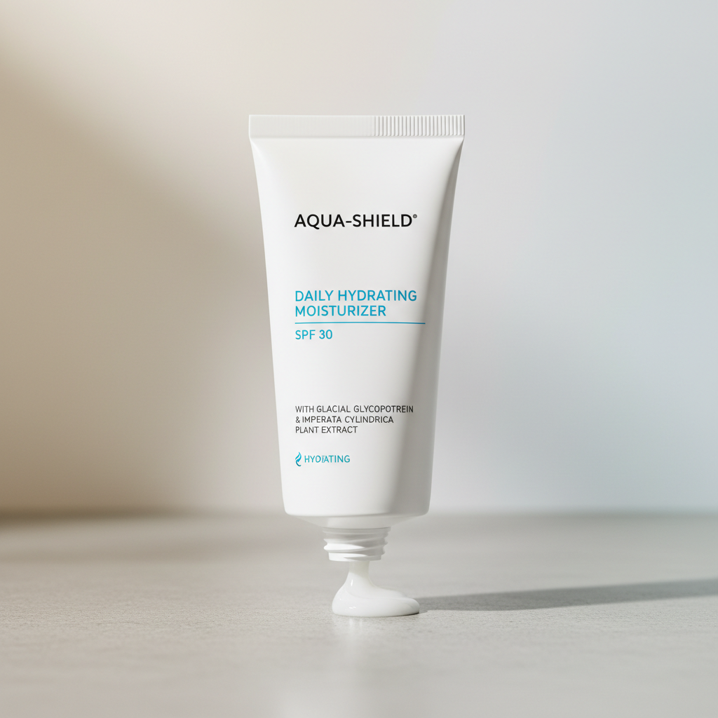 Hydrating Face Moisturizer SPF 50 product photo on clean neutral background