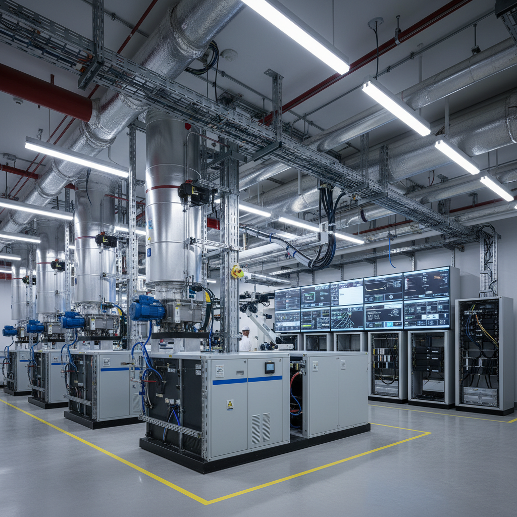 Modern hospital facility with specialized medical-grade HVAC and air filtration systems