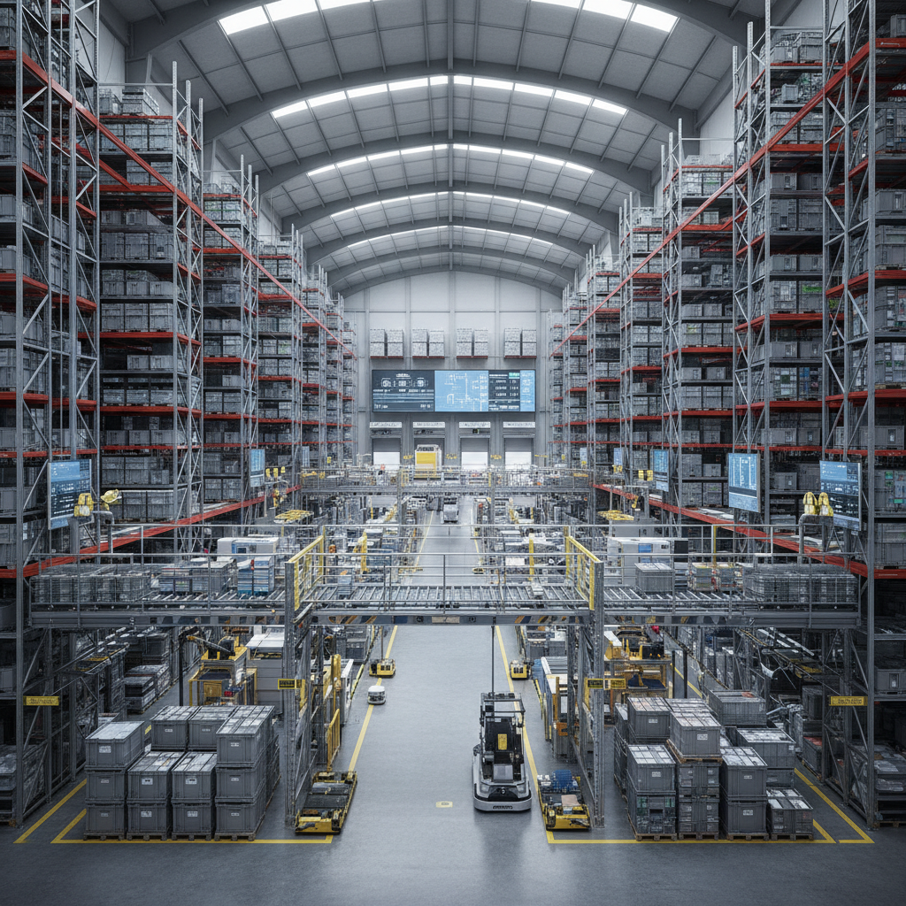 Современный фармацевтический склад с автоматизированной системой хранения и логистикой