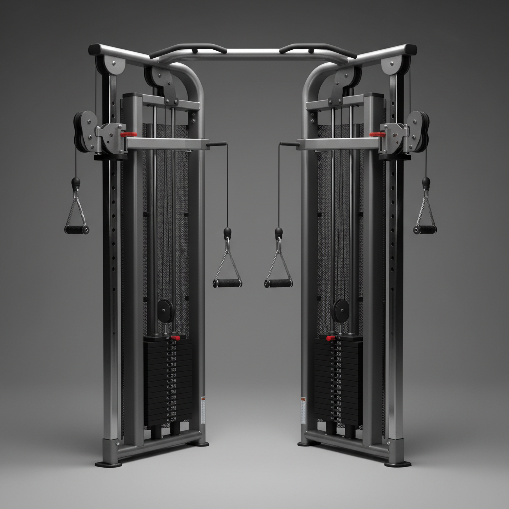 Professional cable crossover machine with dual weight stacks