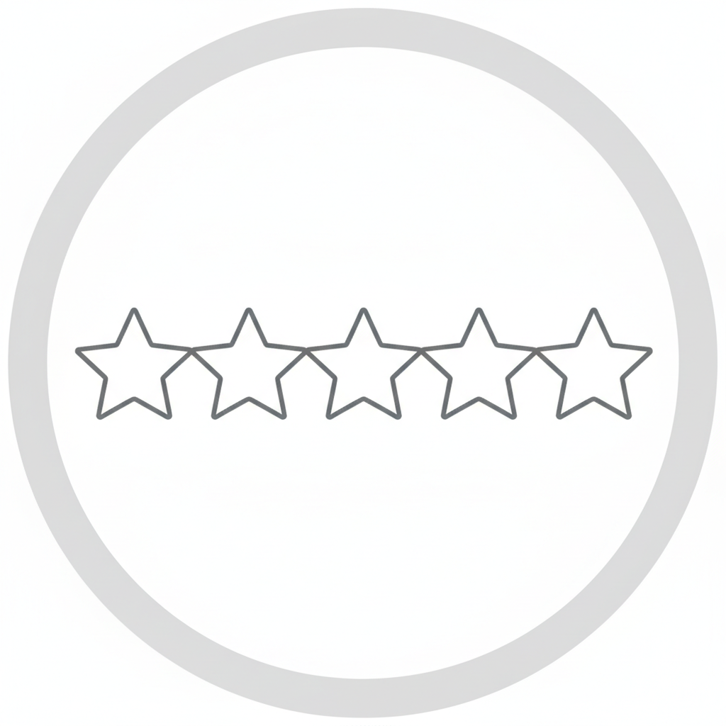 Empty star rating icon