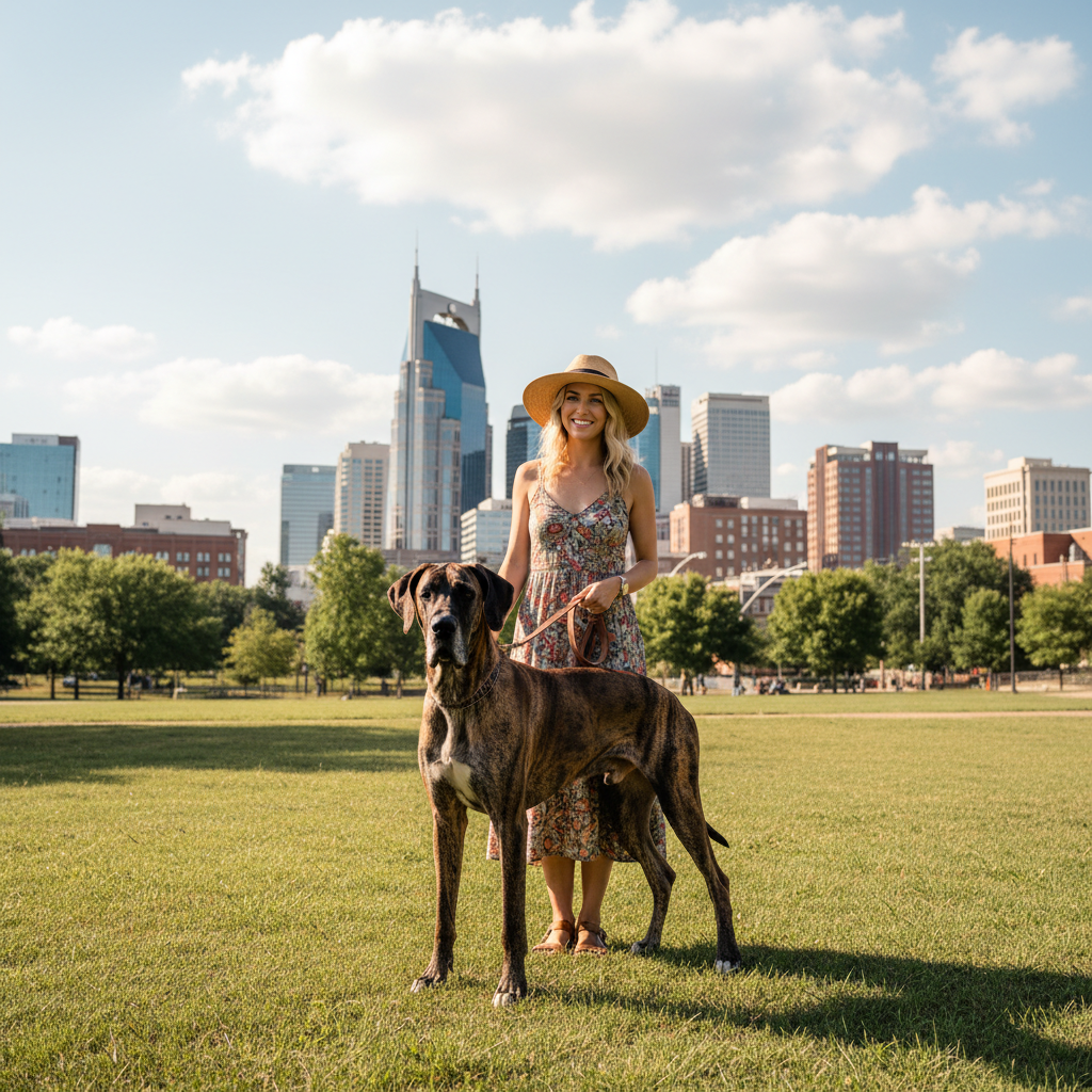 Cassandra Whitmore, Great Dane owner from Nashville