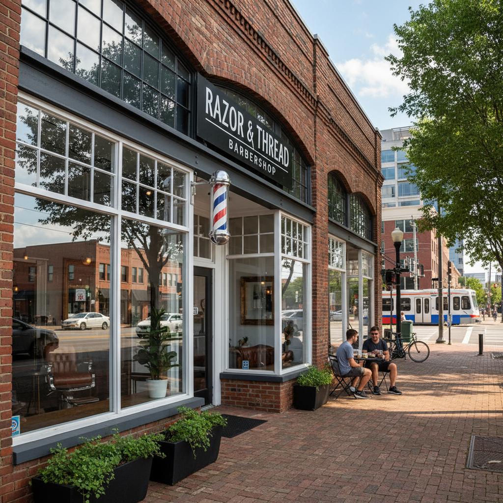 Razor and Thread barbershop South End Charlotte