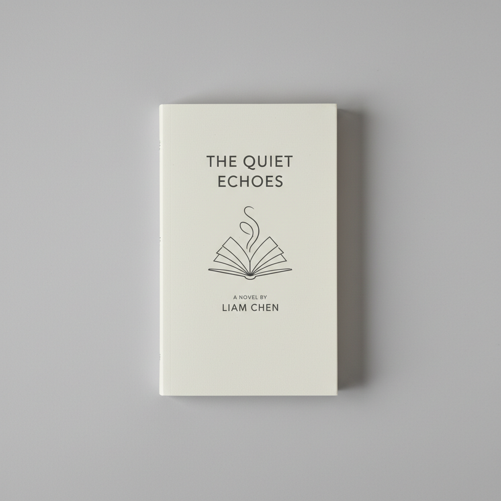 Thin paperback novel with simple cover design