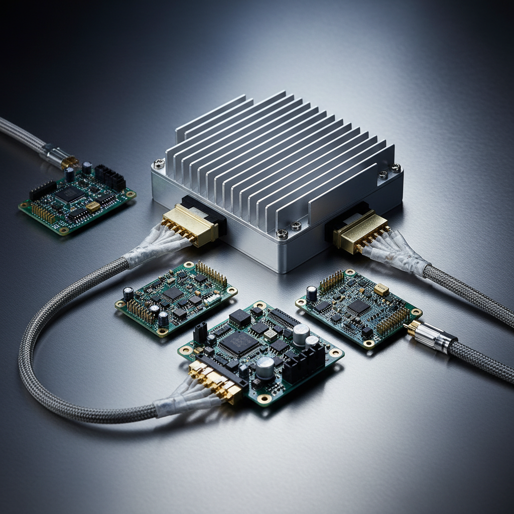Electronic circuit boards and computer components on dark surface