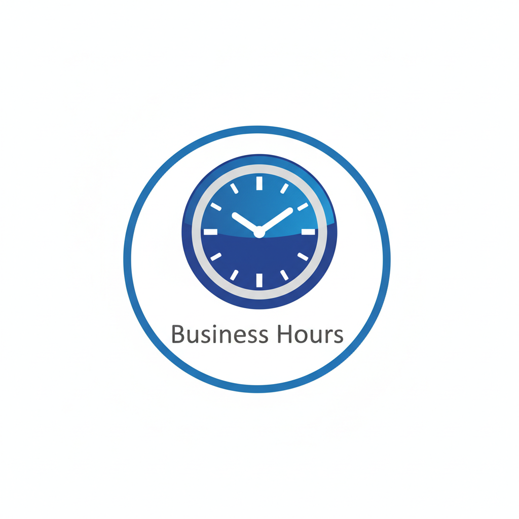 Office hours clock icon