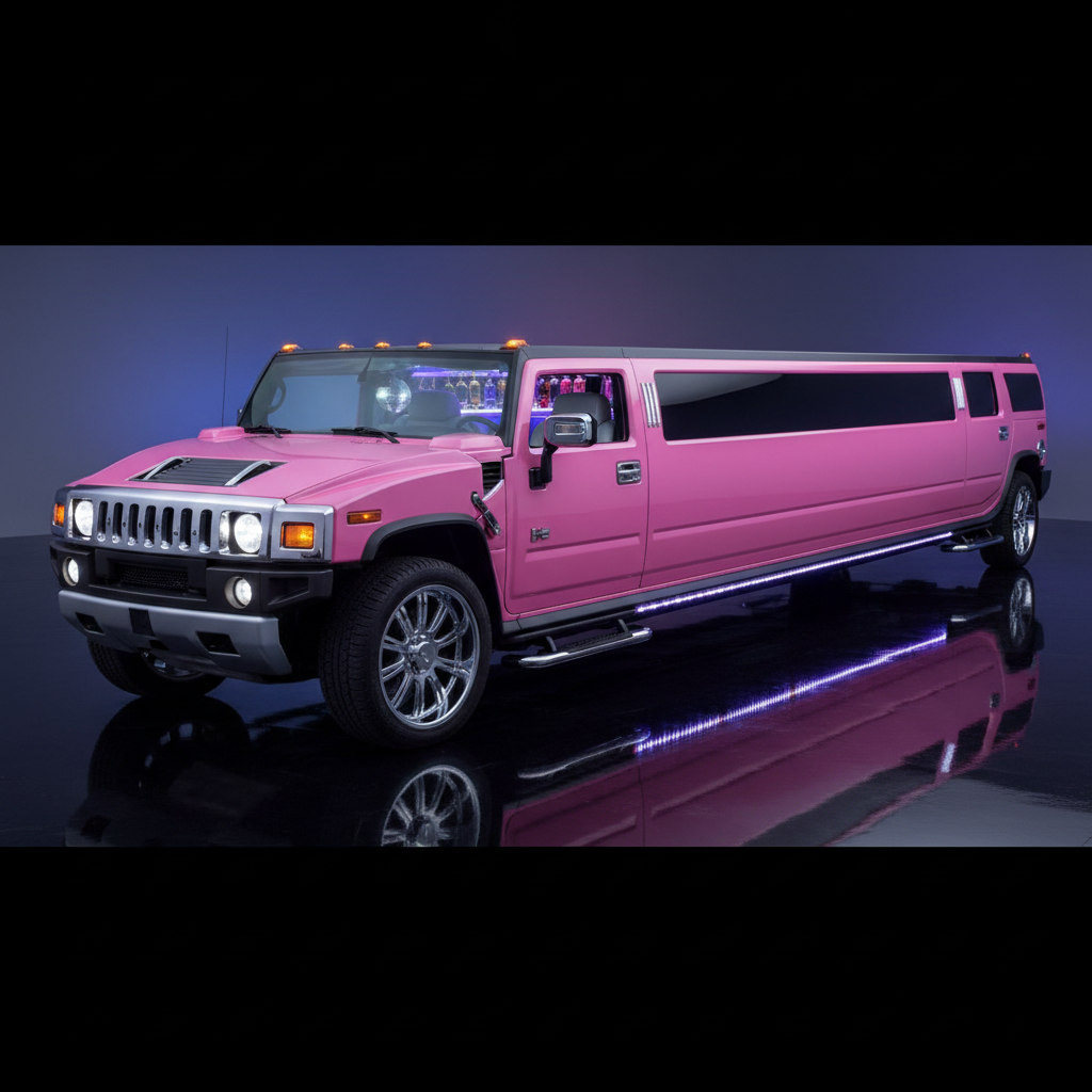 Bachelor bachelorette party — stretch limo with neon lighting and celebration atmosphere