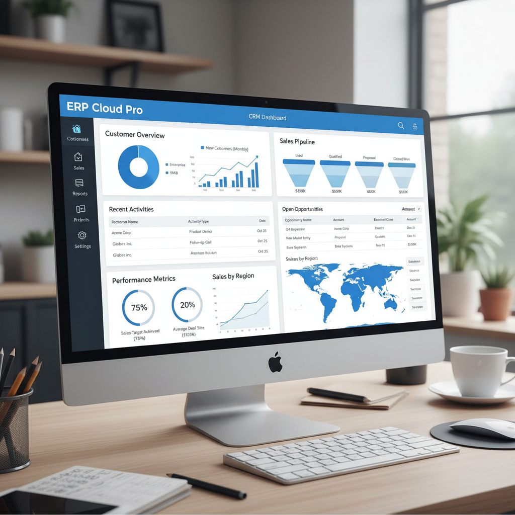 Educational software platform showing course management and student dashboard interface