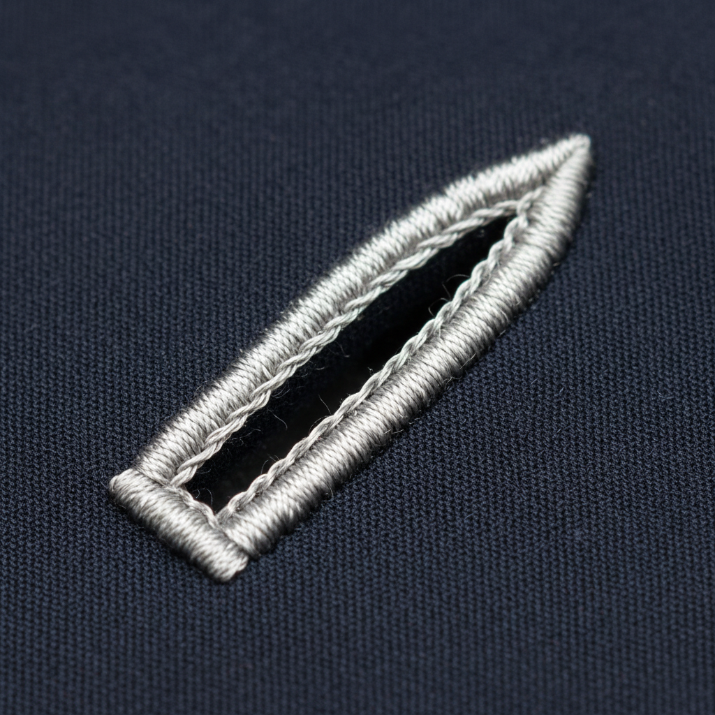 Deep merlot bikini top detail shot showing hand-stitched edge finishing and Italian compression fabric texture
