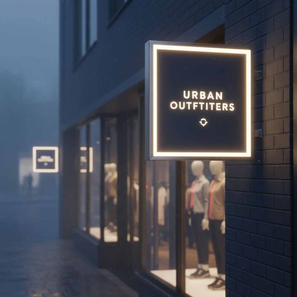 Illuminated 3D acrylic LED glow sign board for commercial storefront