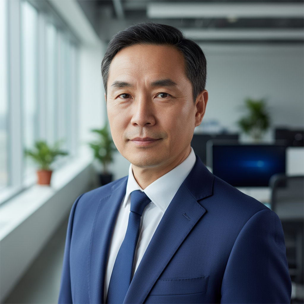 Portrait of David Chen, CEO of TechFlow Solutions and IBC Bank venture debt client
