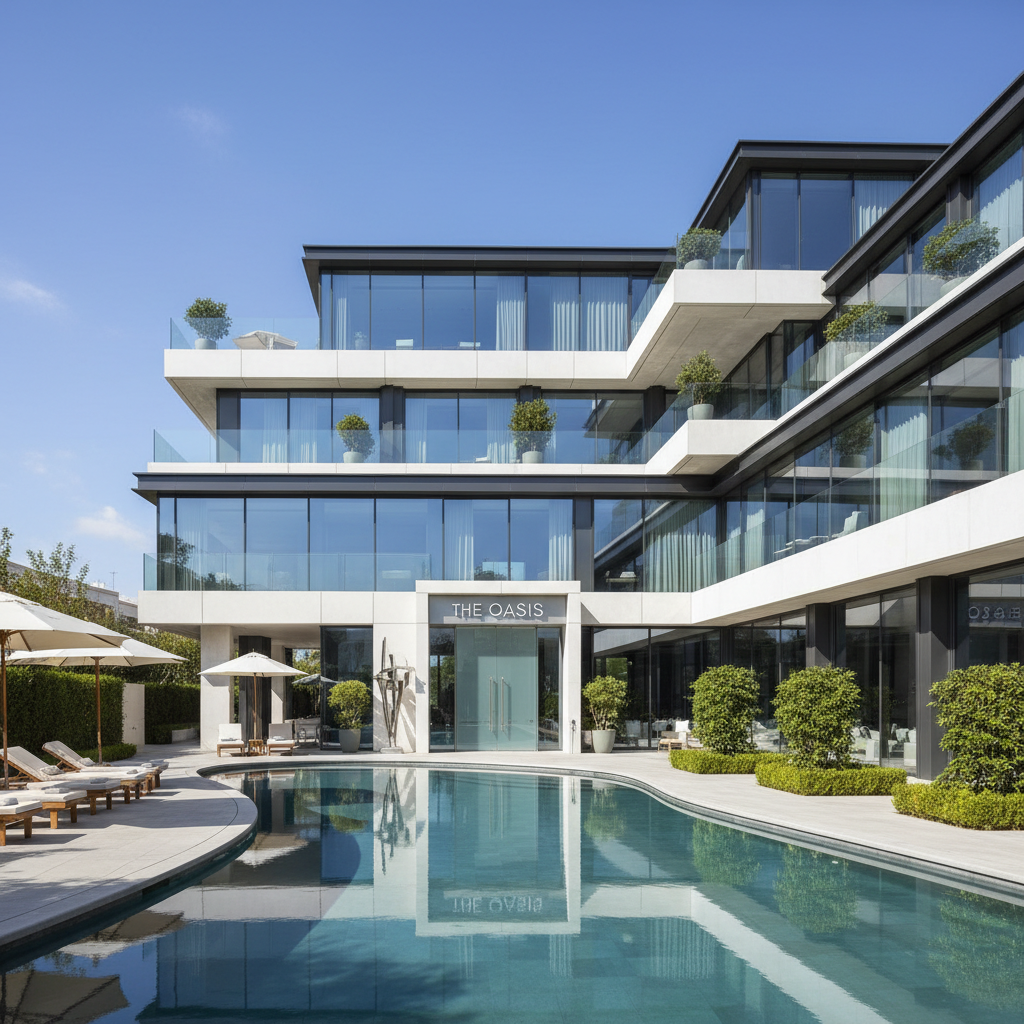 Modern boutique hotel in city center with contemporary design