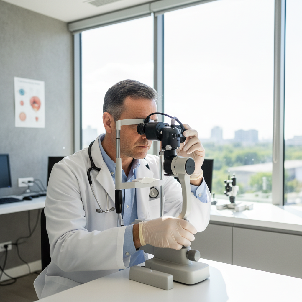 Dr. Ravi, Lead Ophthalmologist at Ravi Eye Clinic, North Bangalore