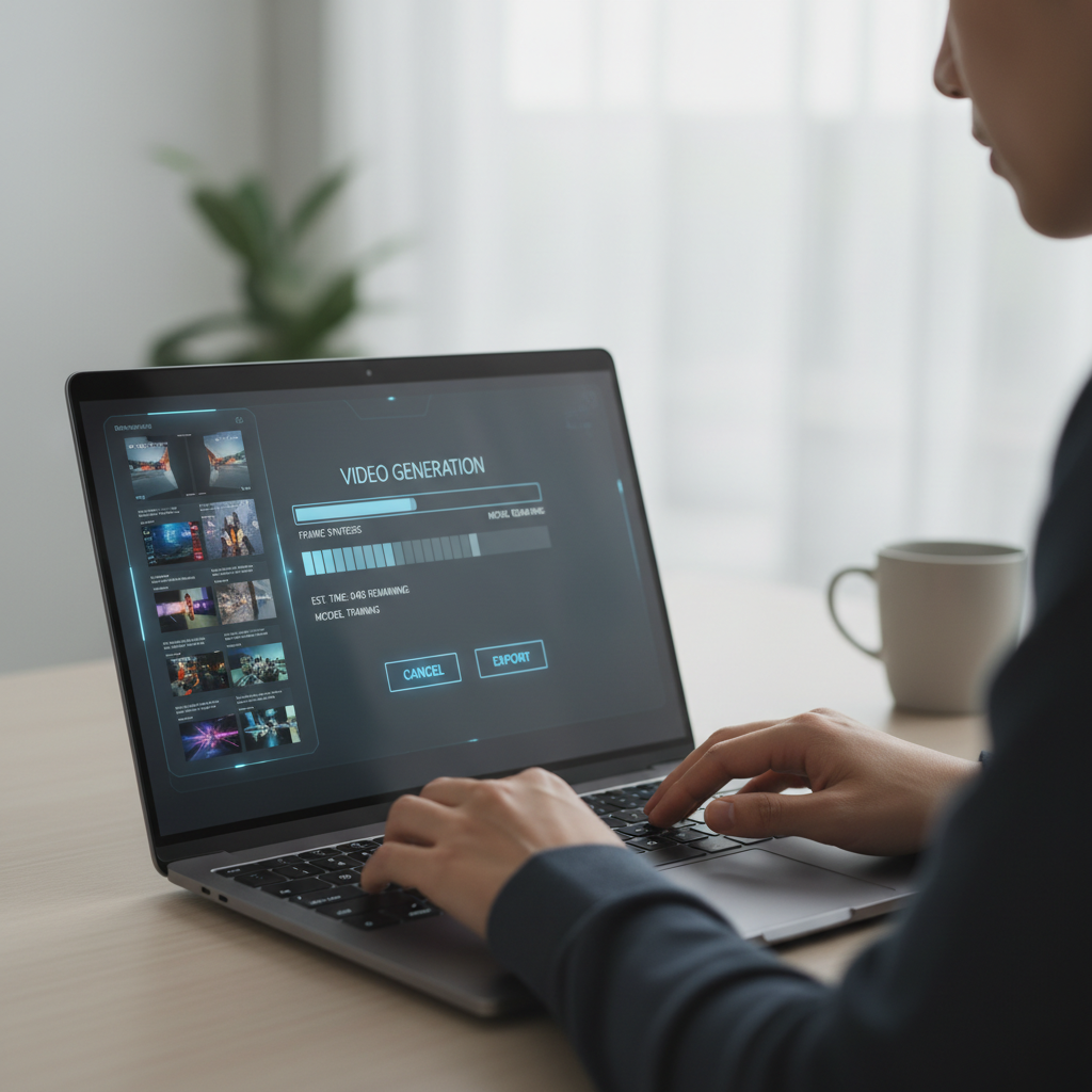 AI video generation from text and images