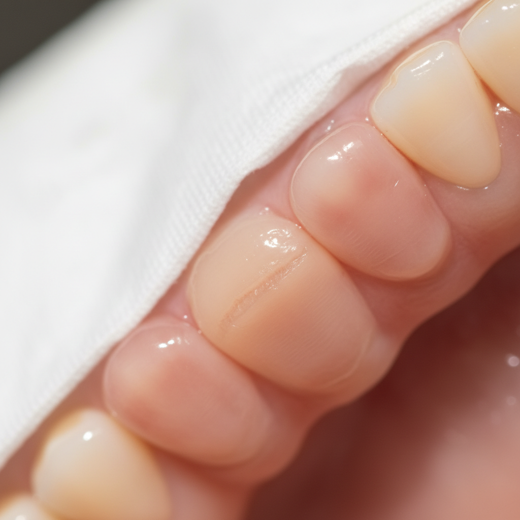 Healed surgical site after apicoectomy procedure