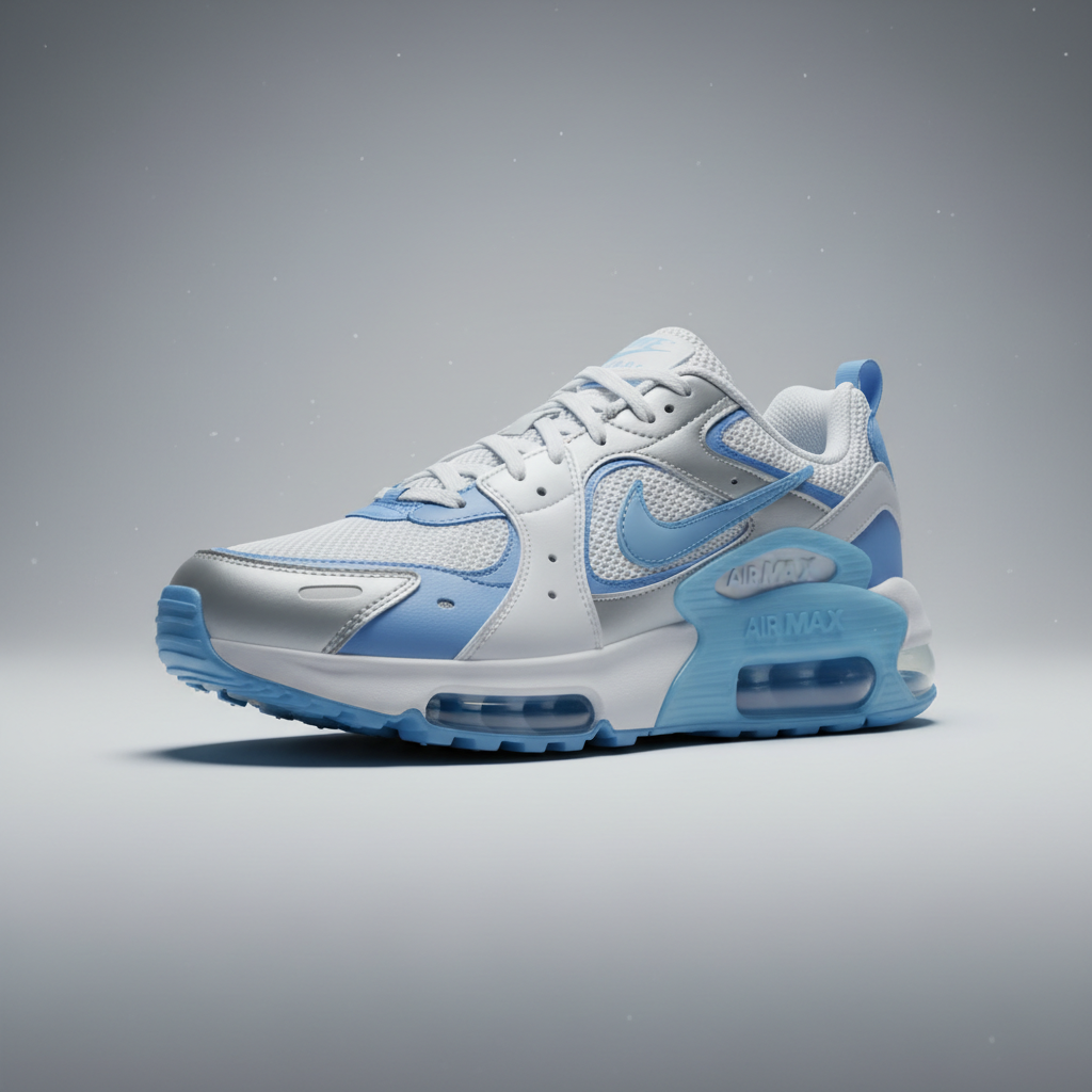 Nike Air Max 95 sneaker with visible air unit on dark moody background