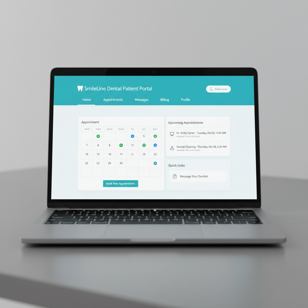 Web professional de clínica dental amb disseny modern i formulari de reserva en línia