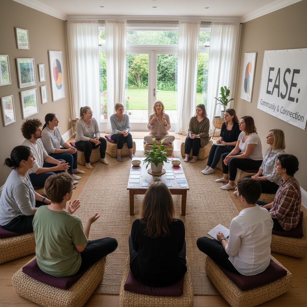Video thumbnail of a psychology and wellbeing session at Ease community group