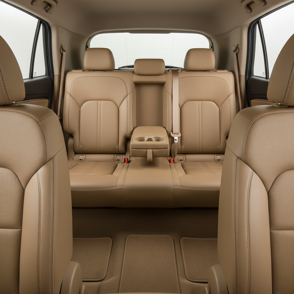 SUV interior with spacious rear seating